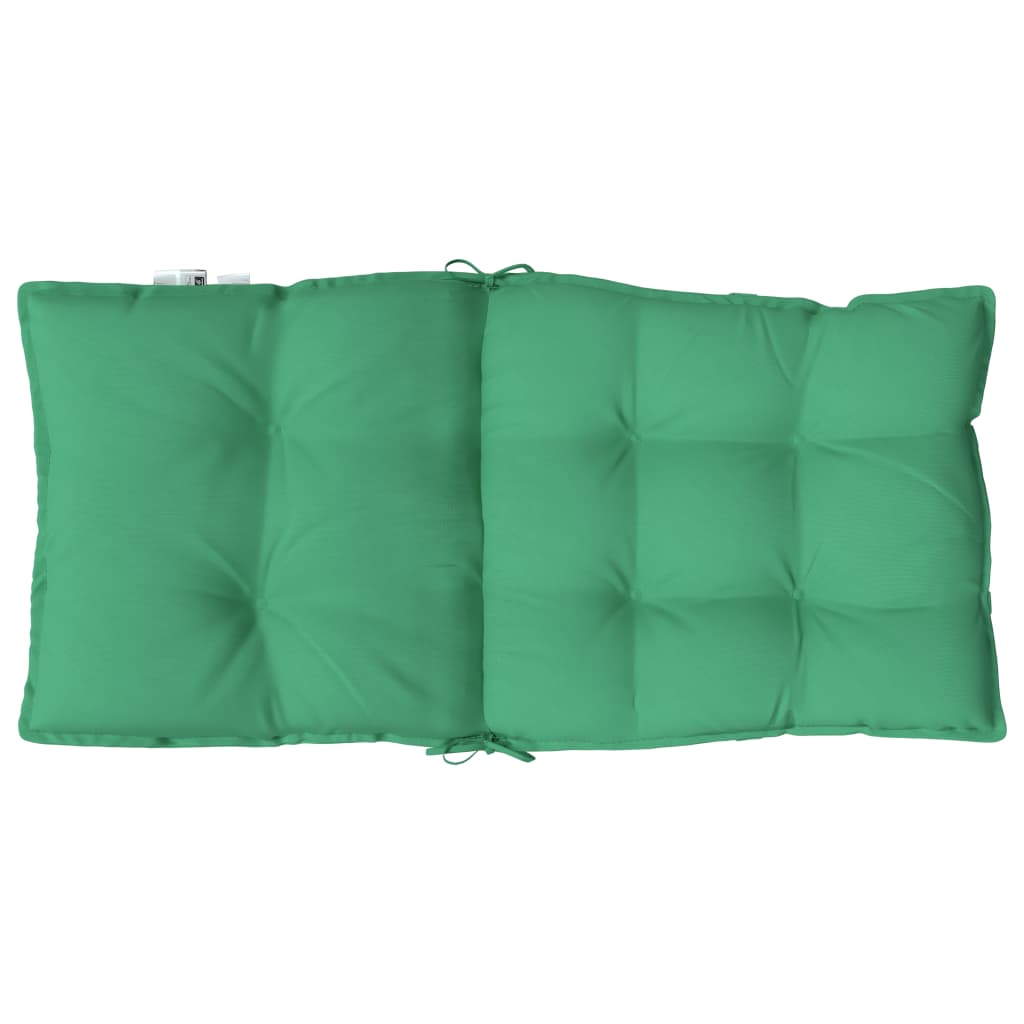 vidaXL Poduszki na krzesła z niskim oparciem, 4 szt., zielone