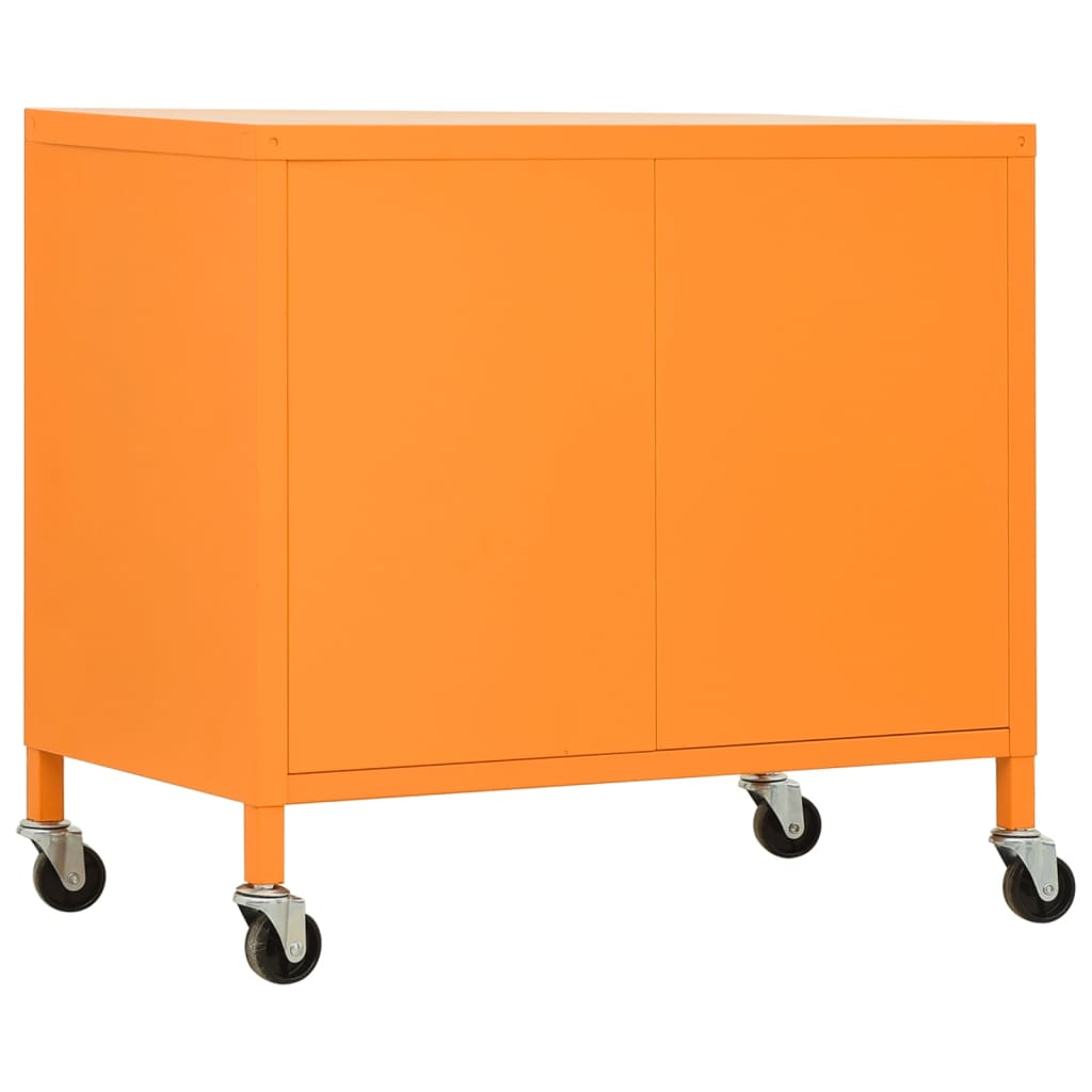 vidaXL Szafka, pomarańczowa, 60x35x56 cm, stalowa