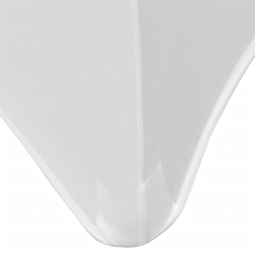vidaXL Elastyczny pokrowiec na stół 120x60,5x74 cm, 2 szt., białe