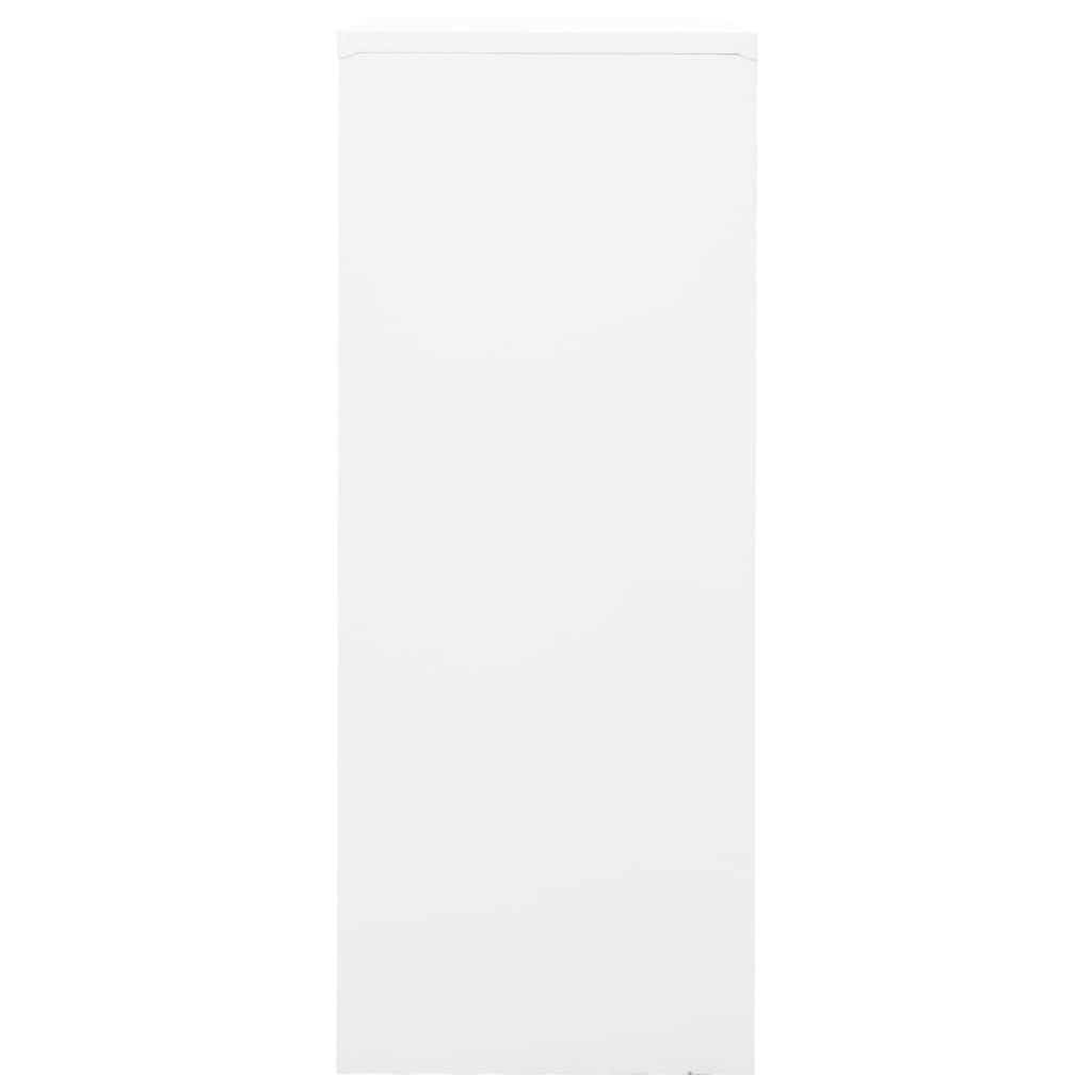 vidaXL Szafka biurowa, biała, 90x40x102 cm, stalowa