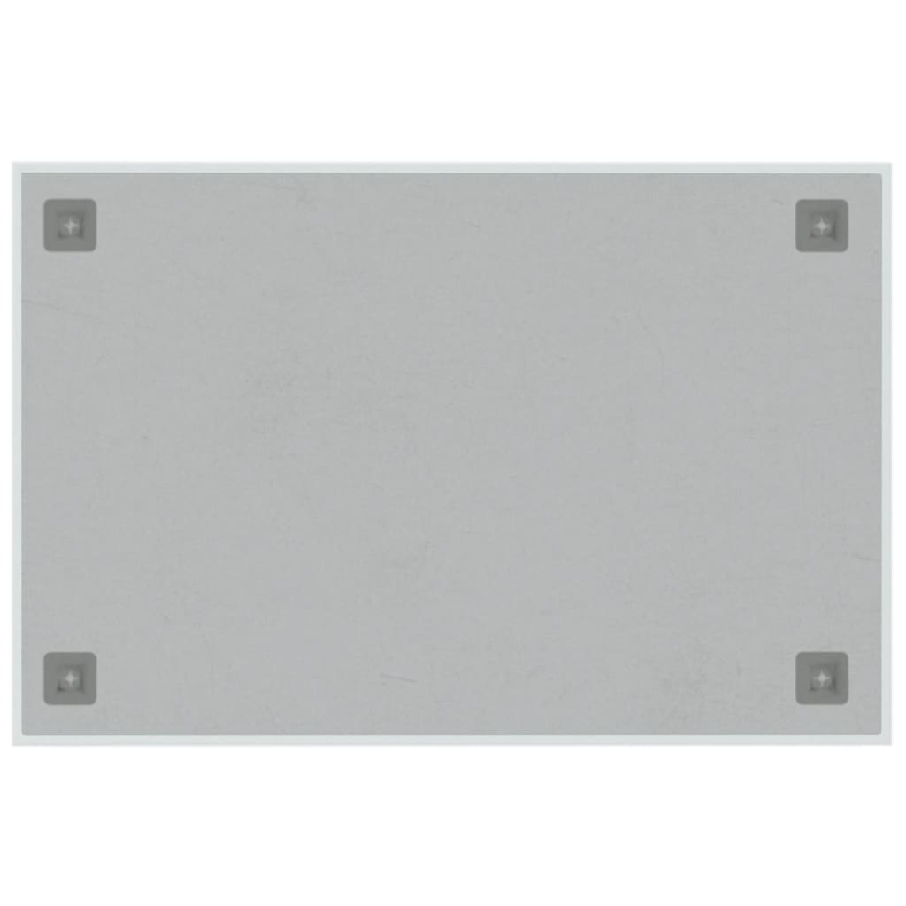 vidaXL Ścienna tablica magnetyczna, biała, 60x40 cm, szkło hartowane