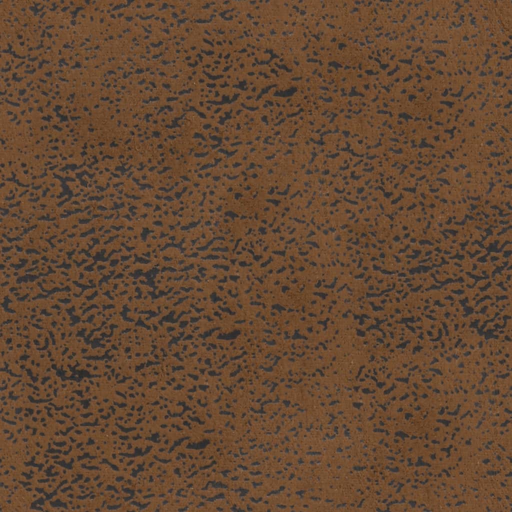 vidaXL Ławka z poduszkami, brązowa, 120,5x65x75 cm, sztuczny zamsz
