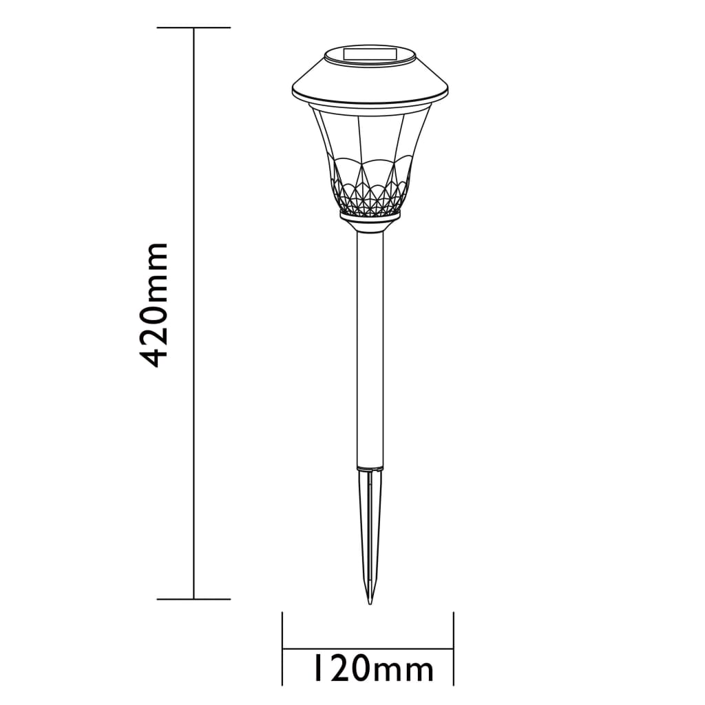 Luxform Lampy ogrodowe LED Tropez, 3 szt., komplet akcesoriów