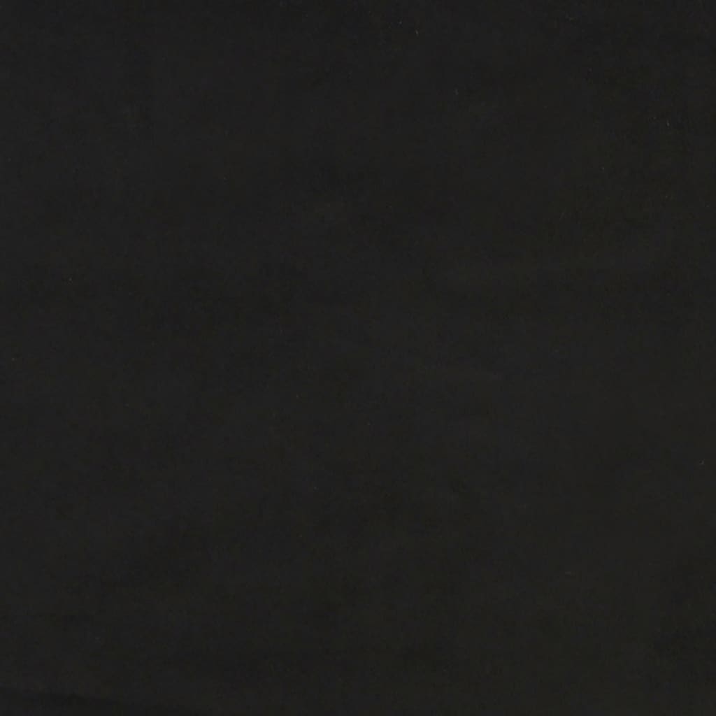 vidaXL Łóżko kontynentalne, czarne, obite aksamitem, 80x200 cm