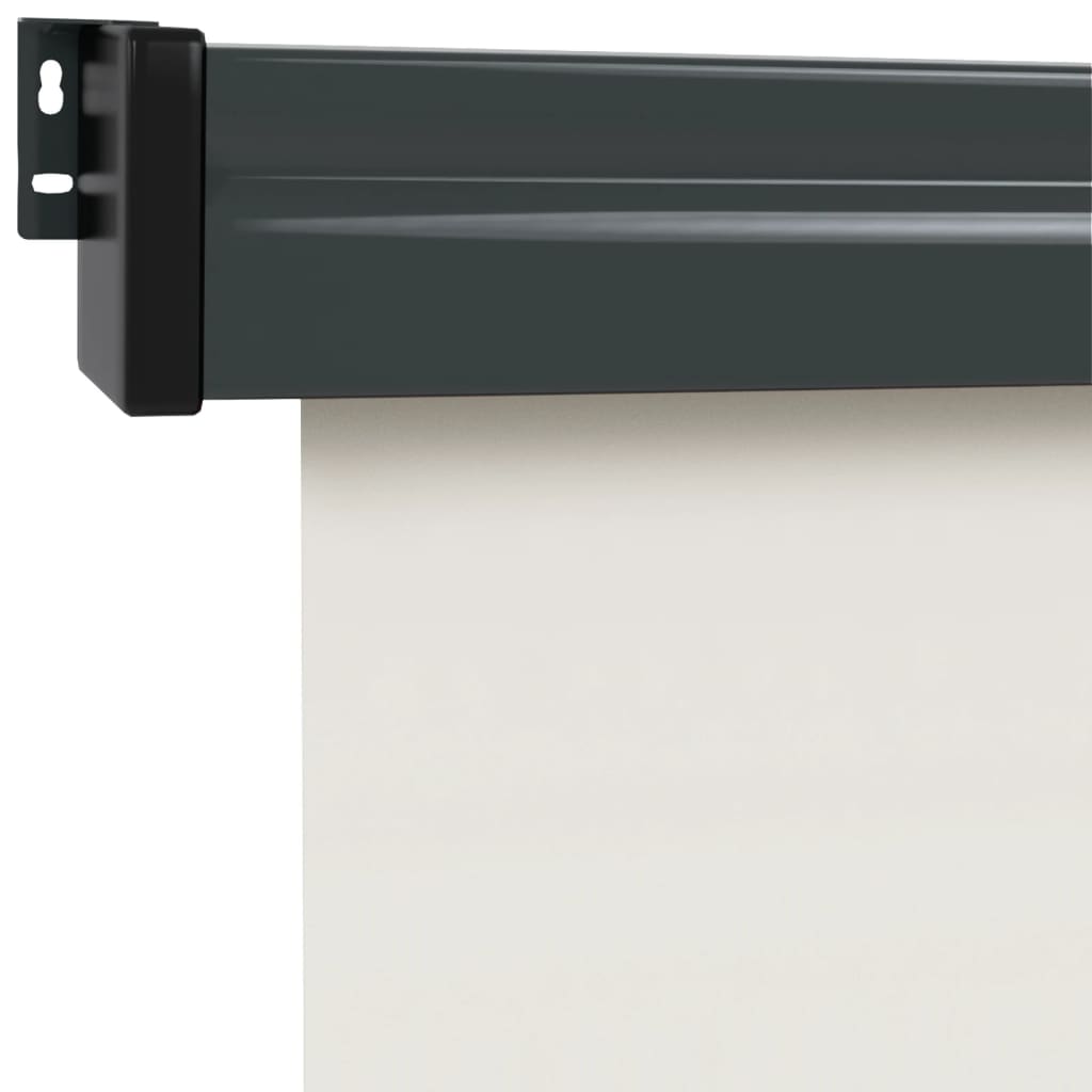 vidaXL Markiza boczna na balkon, 122x250 cm, kremowa