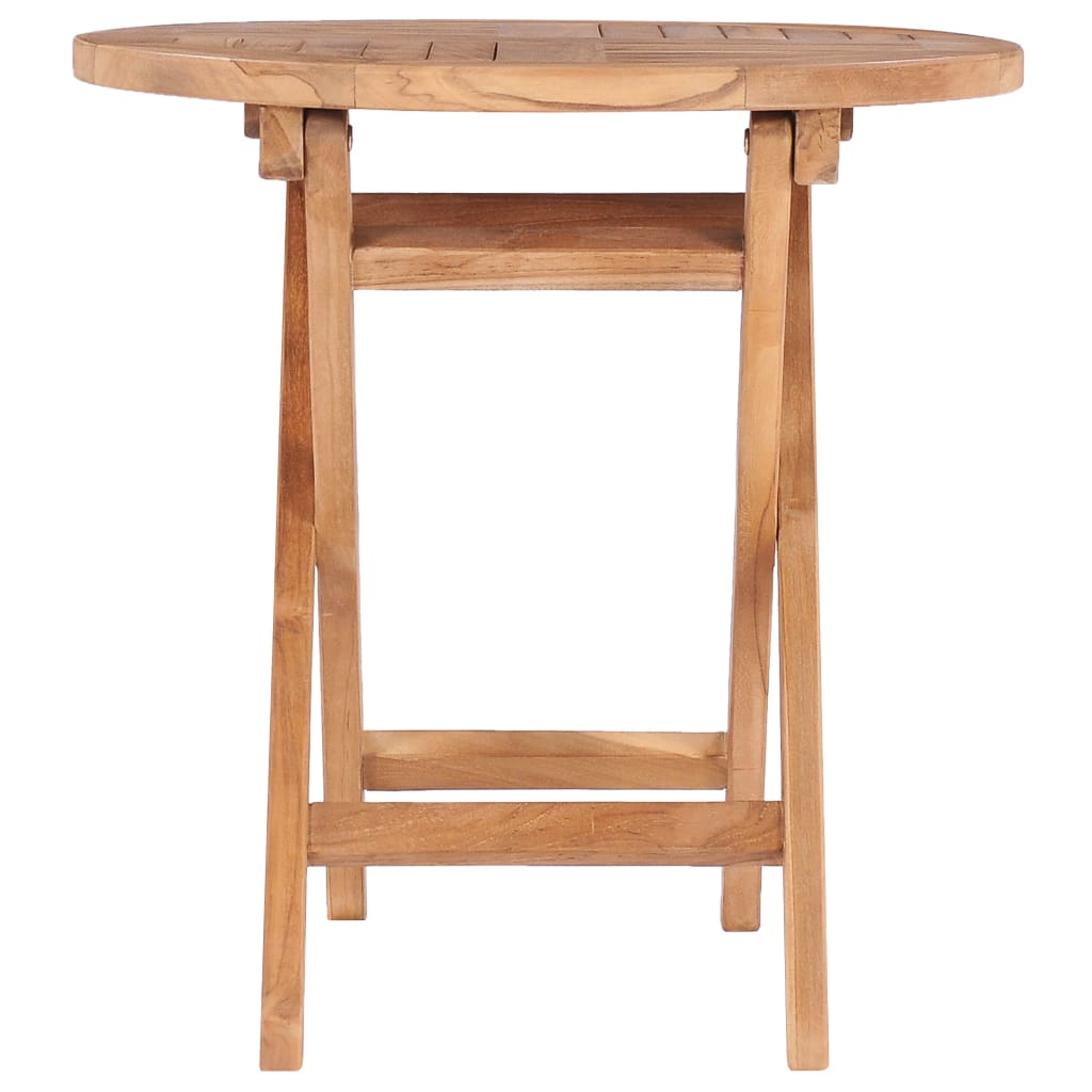 vidaXL Składany stolik ogrodowy, 45 cm, lite drewno tekowe