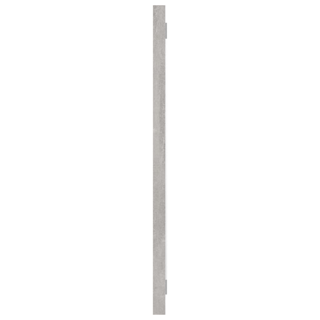 vidaXL Lustro łazienkowe, szarość betonu, 60x1,5x37 cm, płyta wiórowa