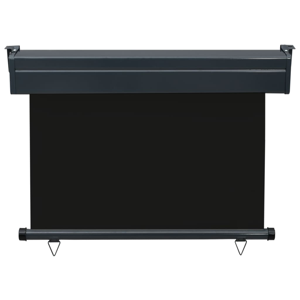 vidaXL Markiza boczna na balkon, 105x250 cm, czarna