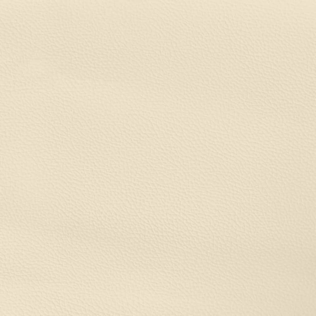vidaXL Materac kieszeniowy, kremowy, 80x200x20 cm, sztuczna skóra