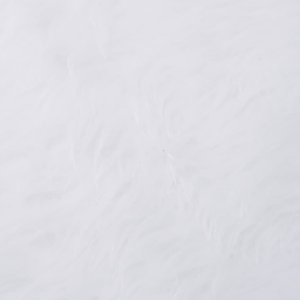 vidaXL Osłona pod choinkę, biała, 90 cm, sztuczne futro