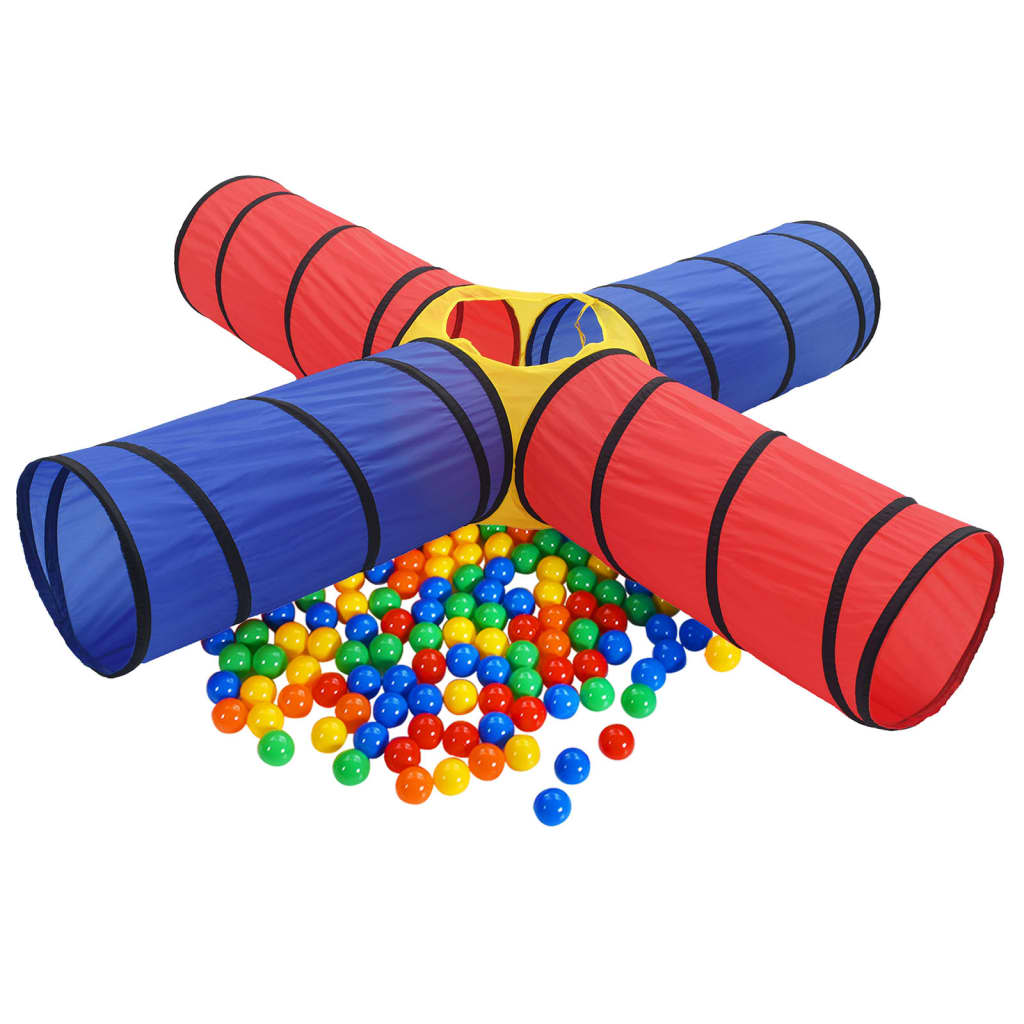 vidaXL Tunel do zabawy dla dzieci, z 250 piłeczkami, kolorowy