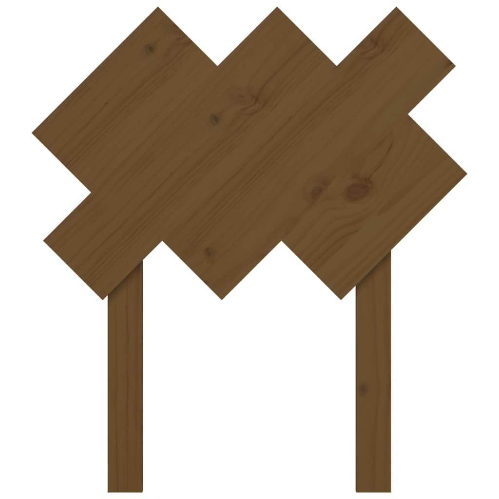 vidaXL Wezgłowie łóżka, miodowy brąz, 72,5x3x81 cm, drewno sosnowe