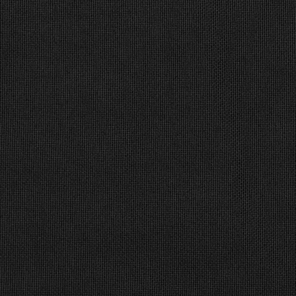 vidaXL Zasłony stylizowane na lniane, 2 szt., czarne, 140x175 cm