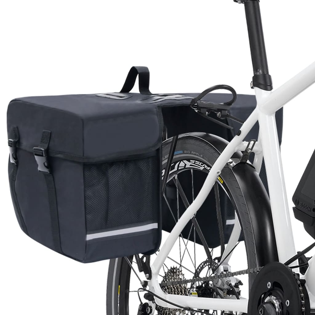 vidaXL Podwójna sakwa rowerowa na bagażnik, wodoszczelna, 35 L