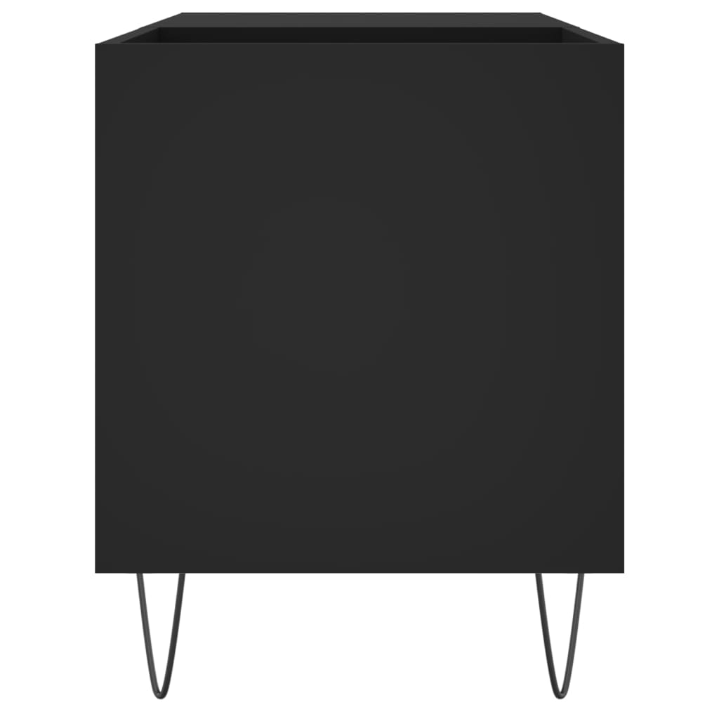 vidaXL Szafka na płyty, czarna, 85x38x48 cm, materiał drewnopochodny