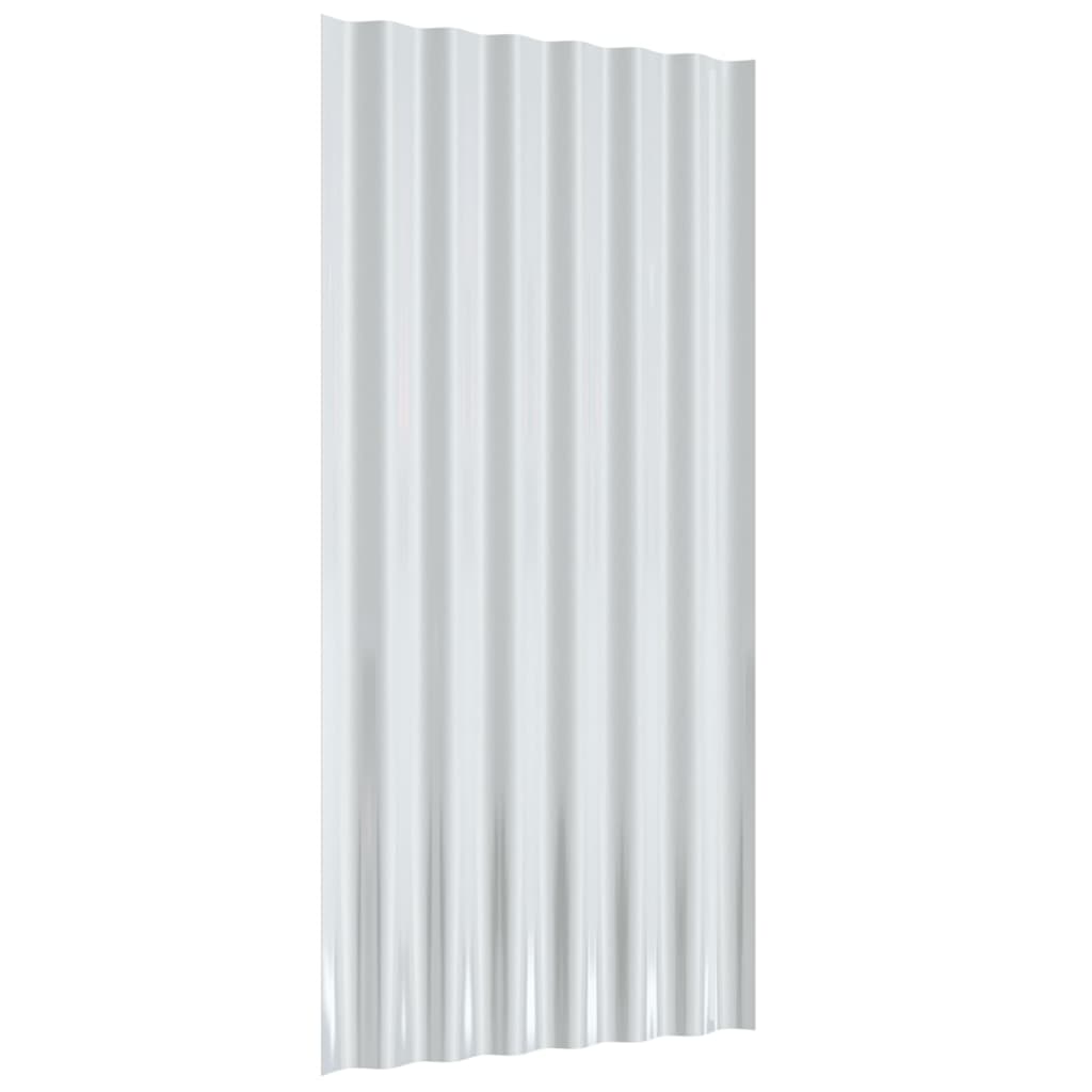 vidaXL Panele dachowe, 36 szt., malowana proszkowo stal, 80x36 cm