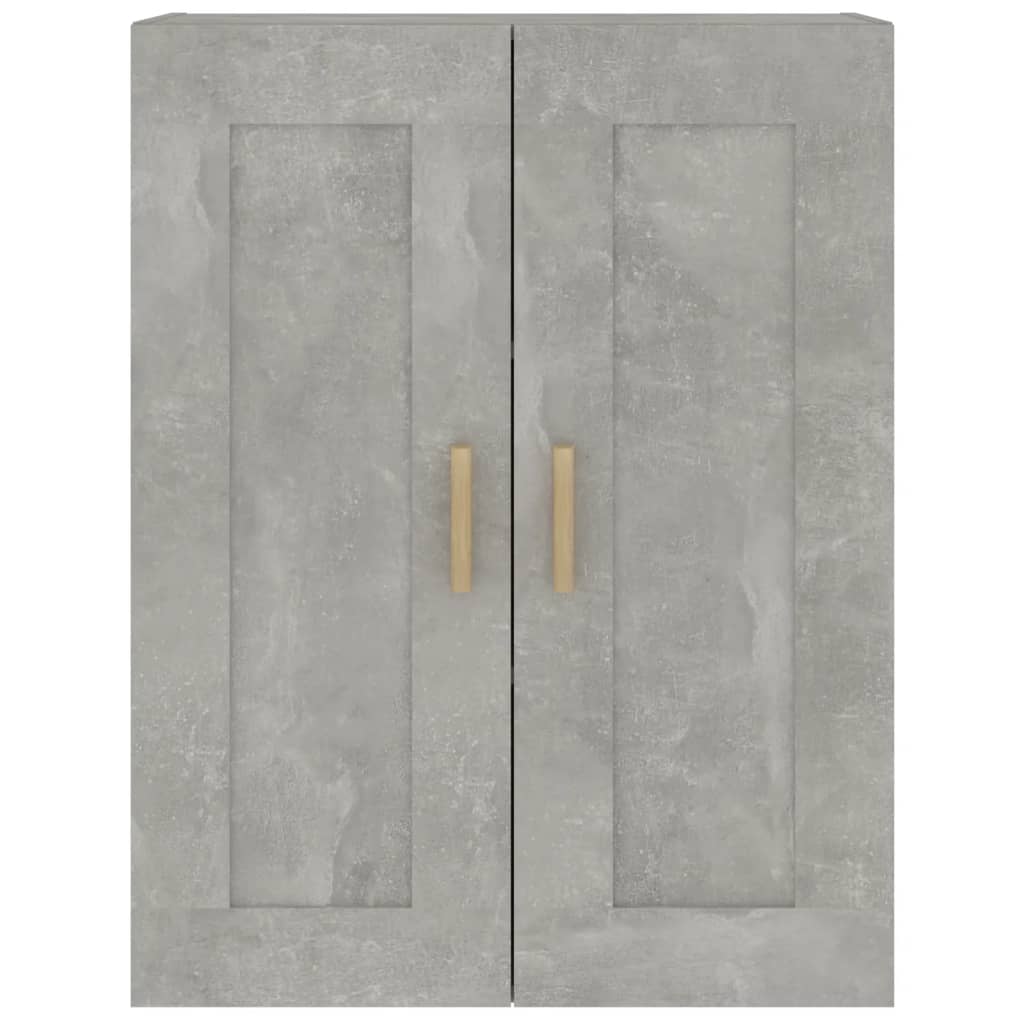 vidaXL Szafka ścienna, szarość betonu, 69,5x32,5x90 cm