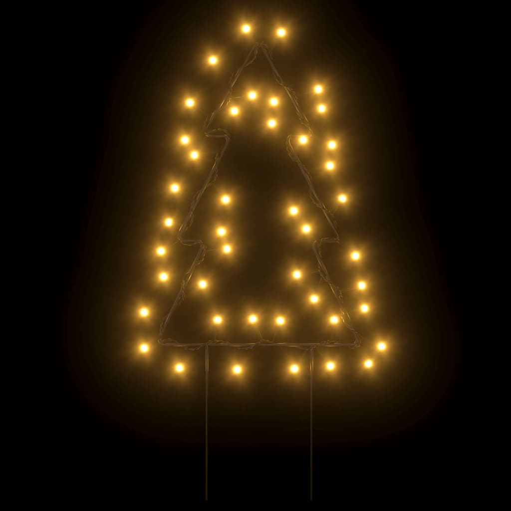 vidaXL Świąteczne choinki na szpikulcach, 3 szt., 50 LED, 30 cm