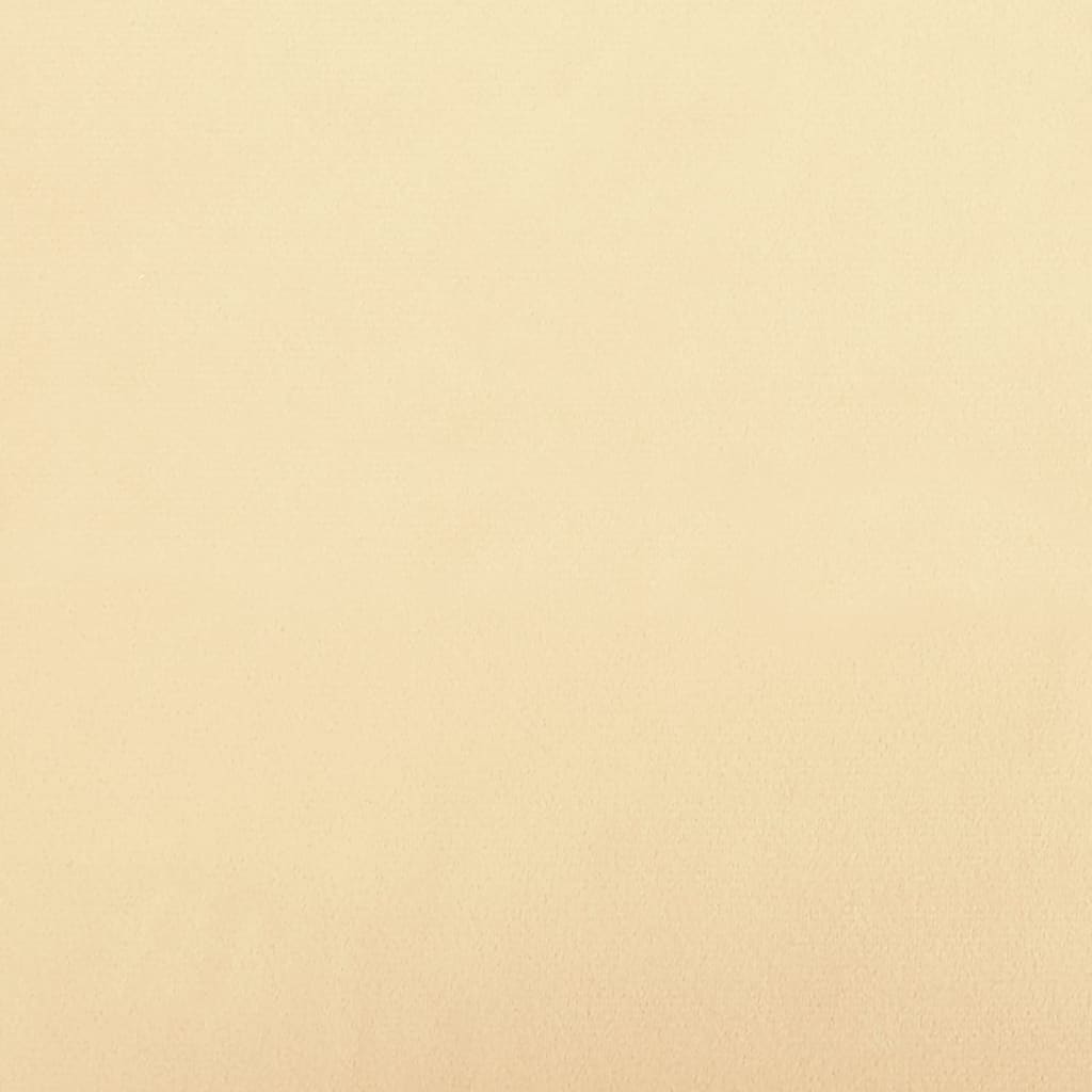 vidaXL Podnóżek, kremowy, 78x56x32 cm, tapicerowany aksamitem