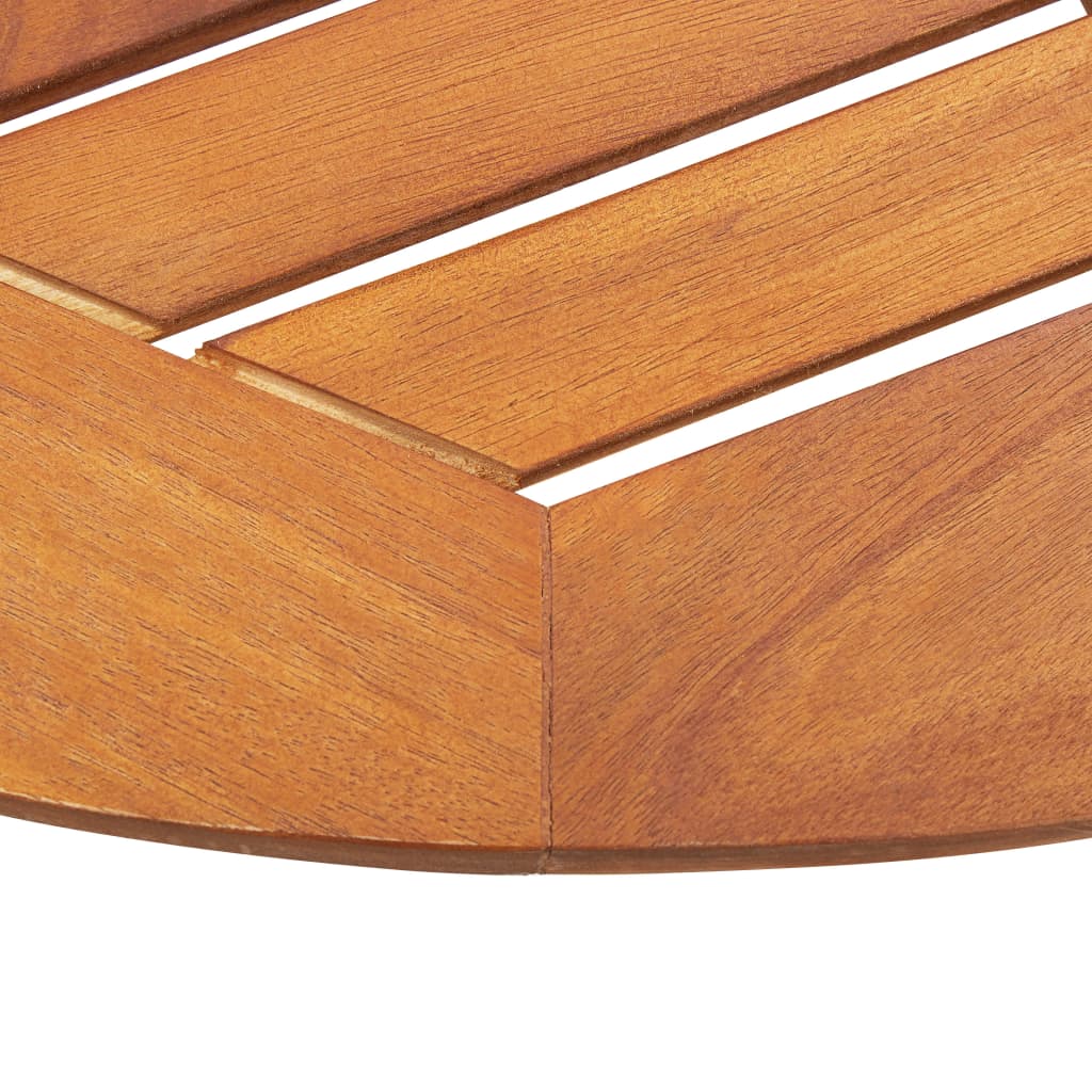 vidaXL Składany stół ogrodowy, 90 x 75 cm, lite drewno akacjowe