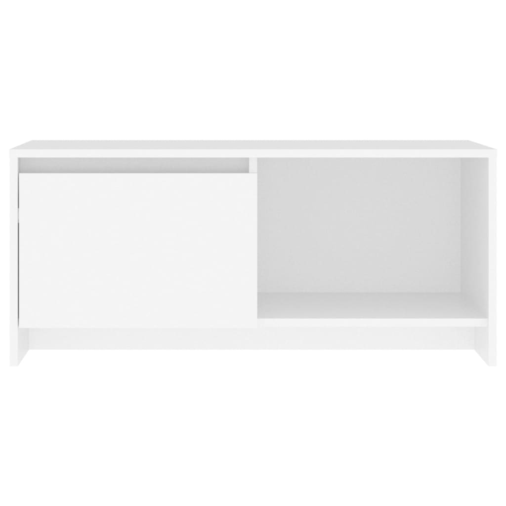 vidaXL Szafka pod TV, biała, 90x35x40 cm, materiał drewnopochodny
