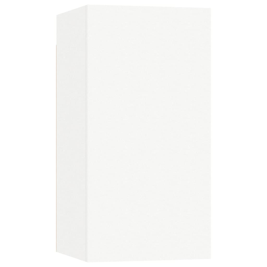 vidaXL Szafki telewizyjne, 4 szt., białe, 30,5x30x60 cm, płyta wiórowa