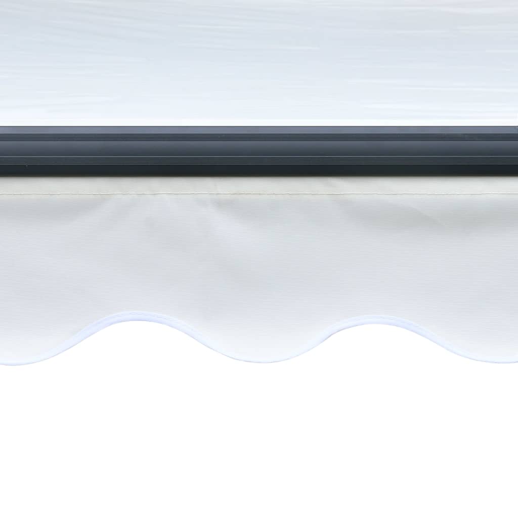 vidaXL Ręcznie zwijana markiza z LED, 300 x 250 cm, kremowa