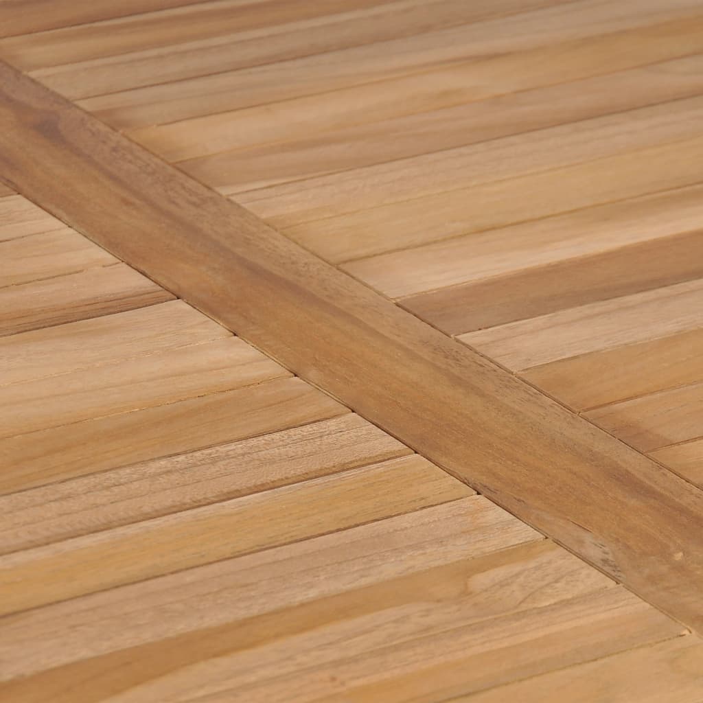 vidaXL Stół ogrodowy, 80 x 80 x 77 cm, lite drewno tekowe