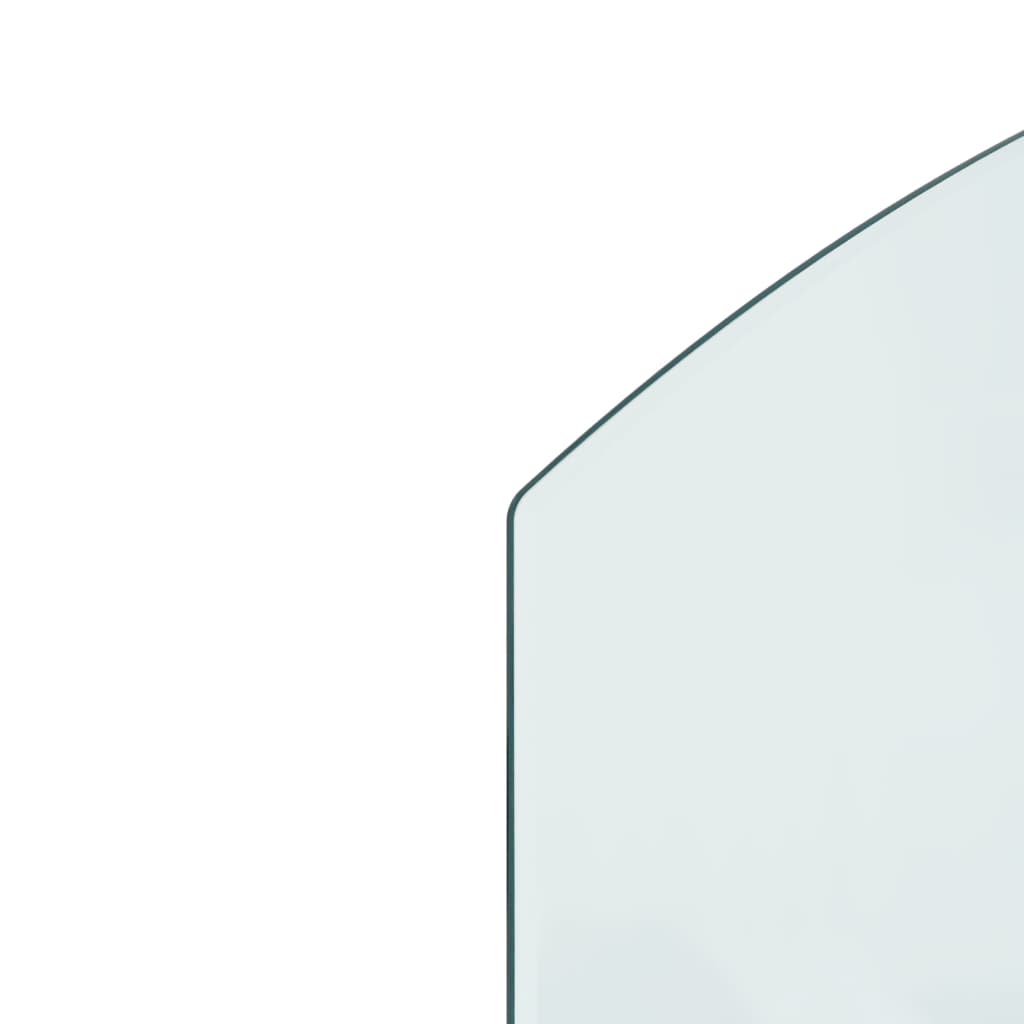 vidaXL Panel kominkowy, szklany, 80x50 cm