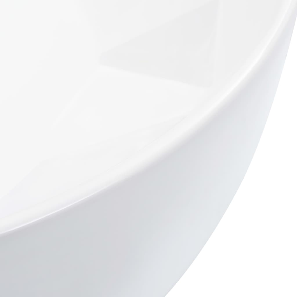 vidaXL Umywalka, 36 x 14 cm, ceramiczna, biała