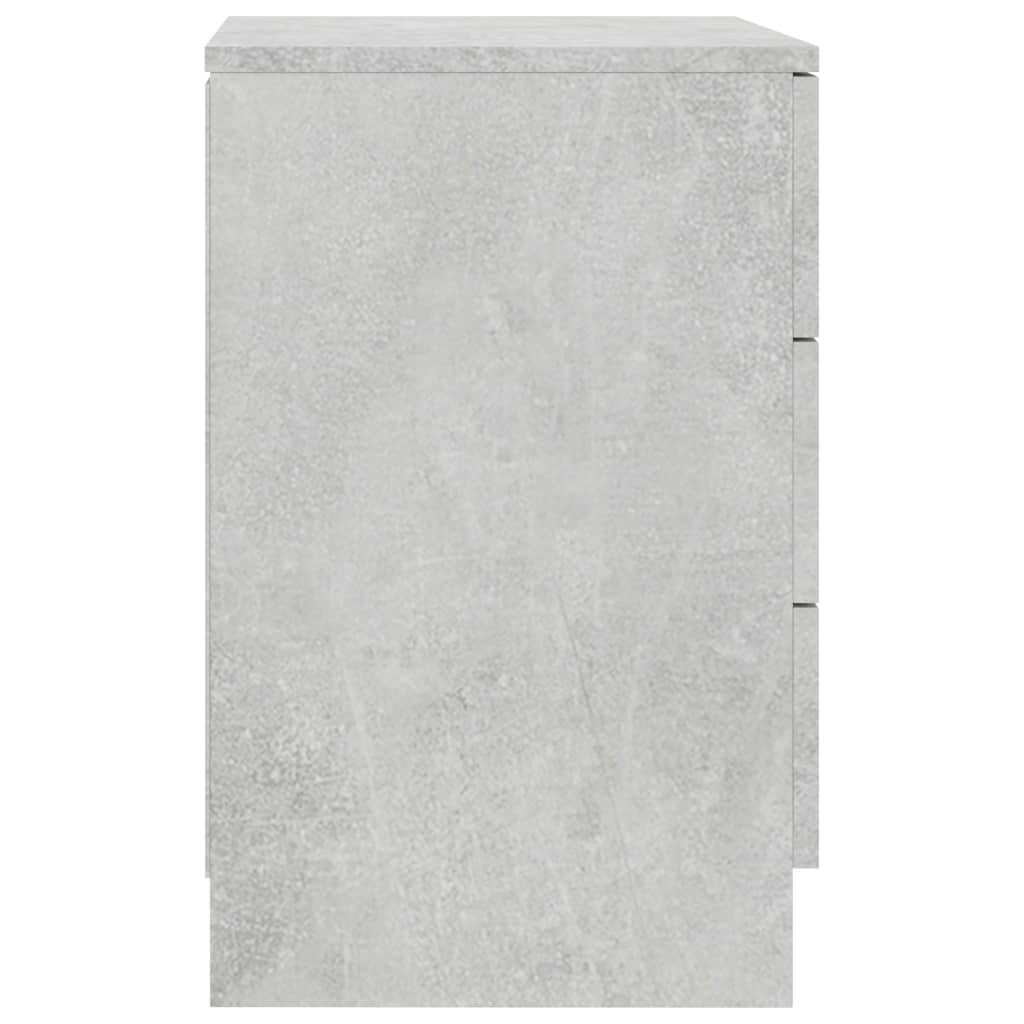 vidaXL Szafka nocna, betonowa szarość, 38x35x56 cm