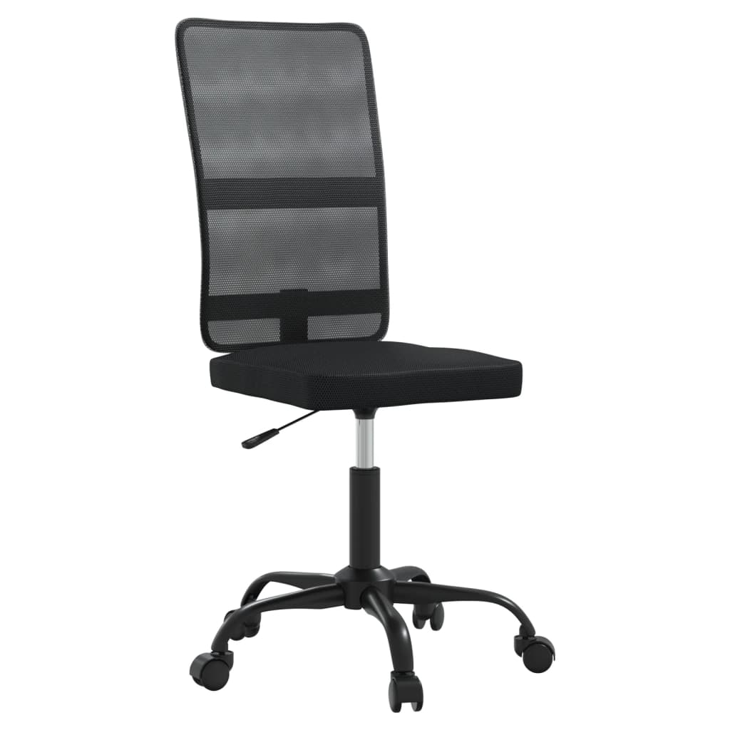 vidaXL Krzesło biurowe, czarne, z siatką
