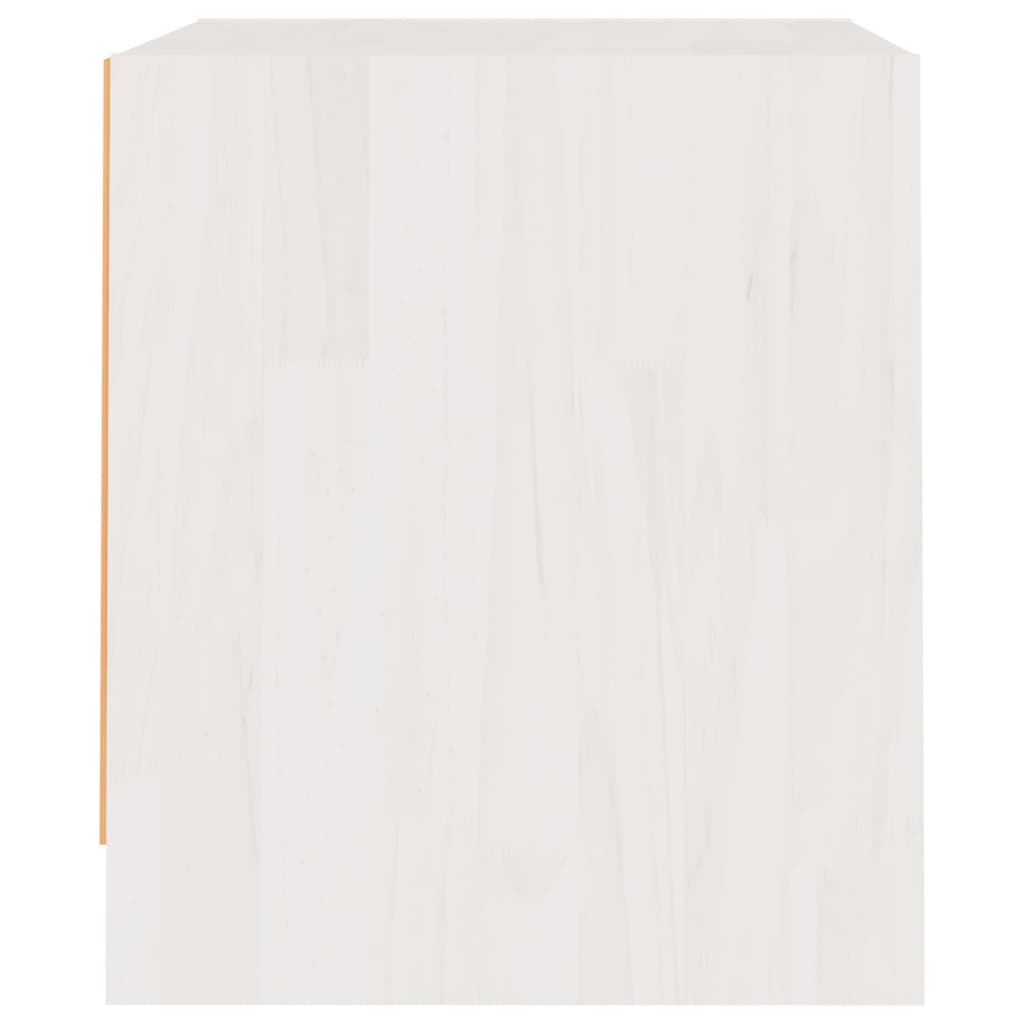vidaXL Szafki nocne, 2 szt., białe, 40x30,5x35,5 cm, drewno sosnowe