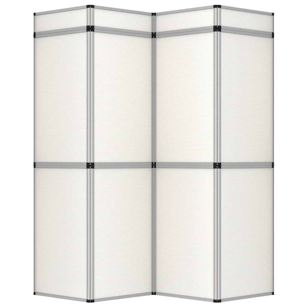 vidaXL 12-panelowa, składana ścianka wystawiennicza, 242x200 cm, biała