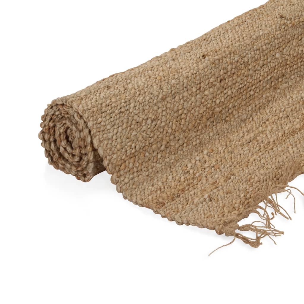 vidaXL Ręcznie tkany dywan jutowy, 120 x 180 cm, naturalny