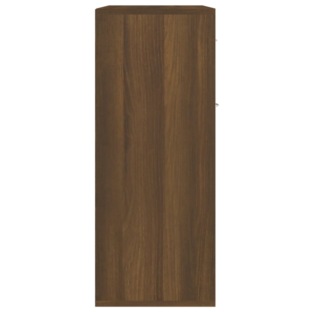 vidaXL Szafka, brązowy dąb, 60x30x75 cm, materiał drewnopochodny
