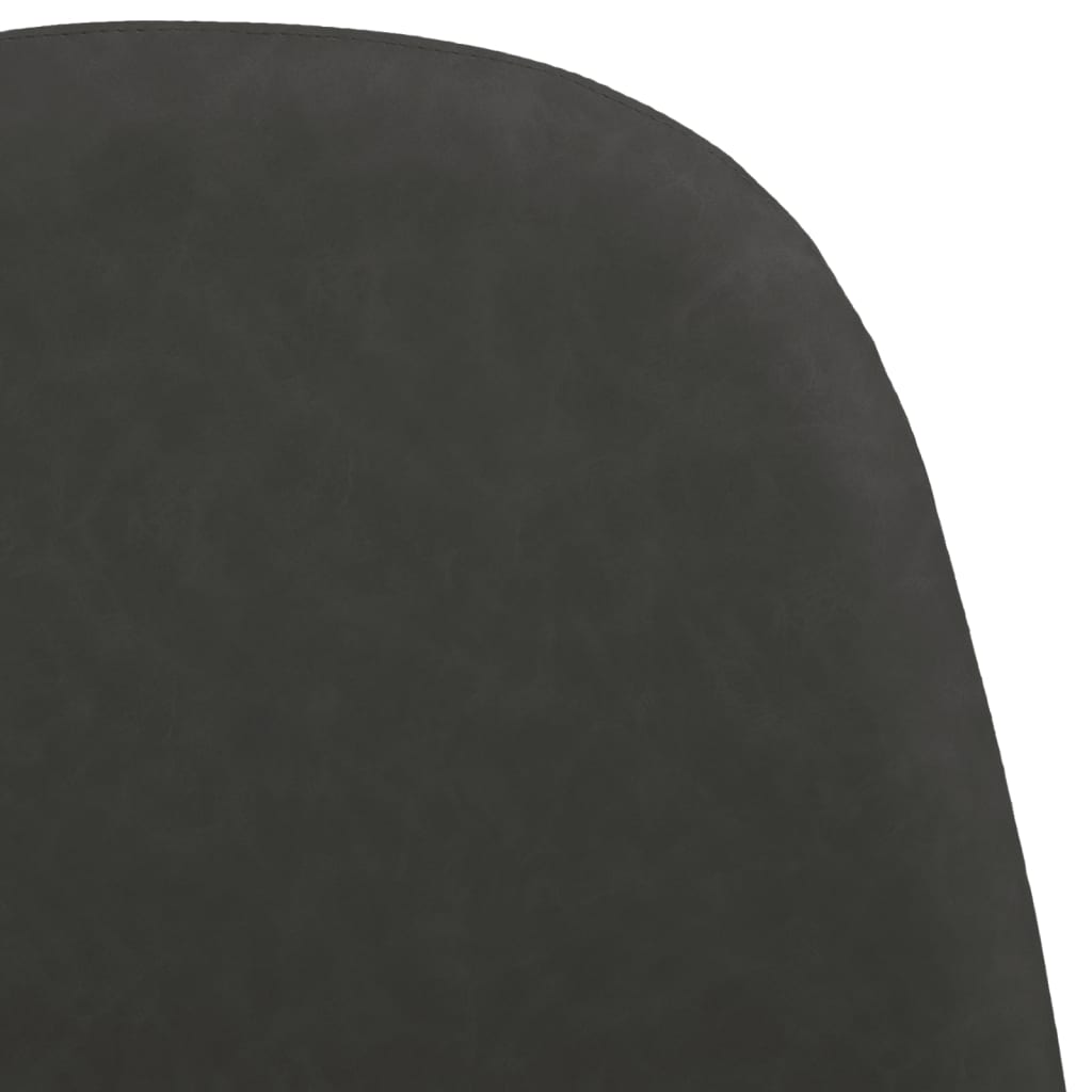 vidaXL Krzesła stołowe, 2 szt., 45x53,5x83 cm, czarne, ekoskóra