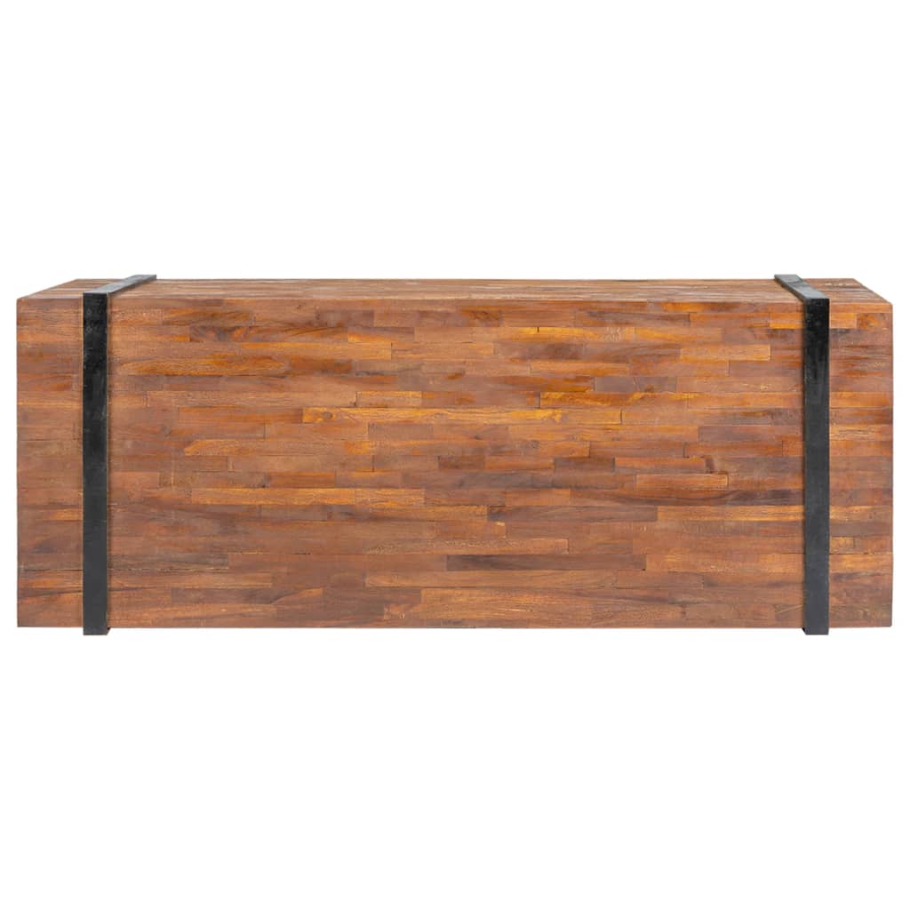 vidaXL Stolik kawowy, 110 x 45 x 38 cm, lite drewno tekowe