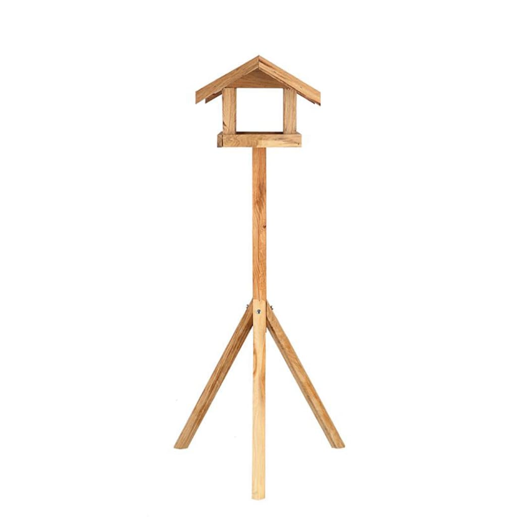 Esschert Design Karmnik dla ptaków z prostokątnym daszkiem, stalowy