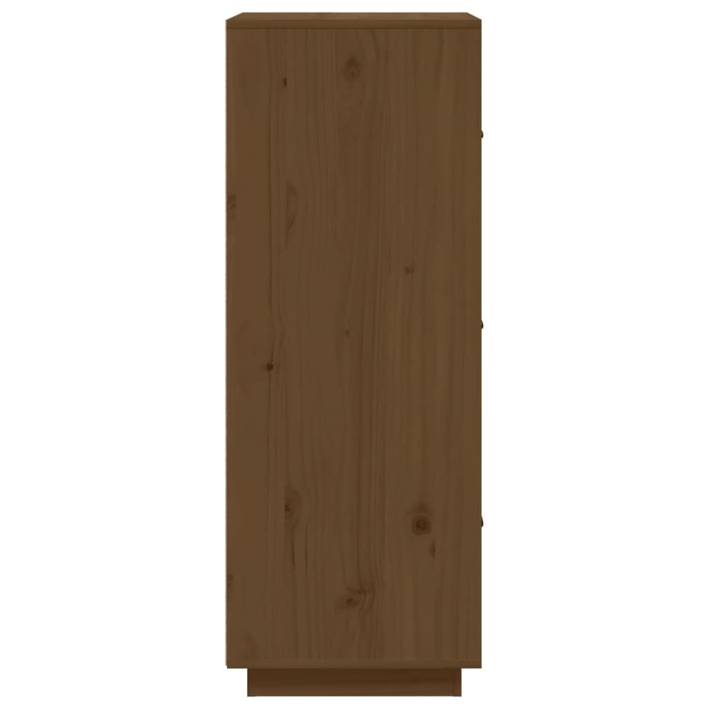 vidaXL Kredens, miodowy brąz, 34x40x108,5 cm, lite drewno sosnowe