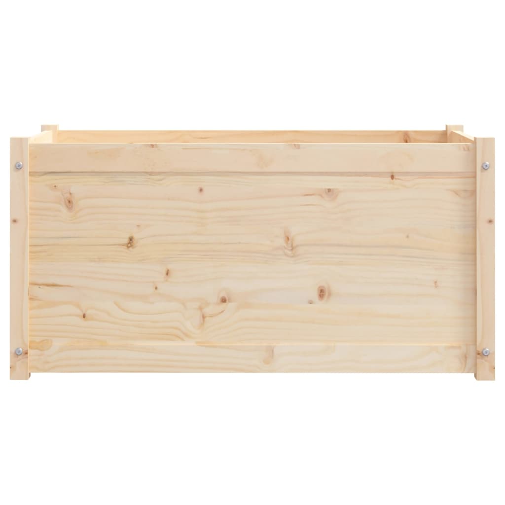 vidaXL Donica ogrodowa, 100x50x50 cm, lite drewno sosnowe