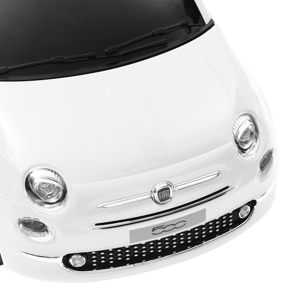 vidaXL Elektryczny samochód jeździk Fiat 500, biały