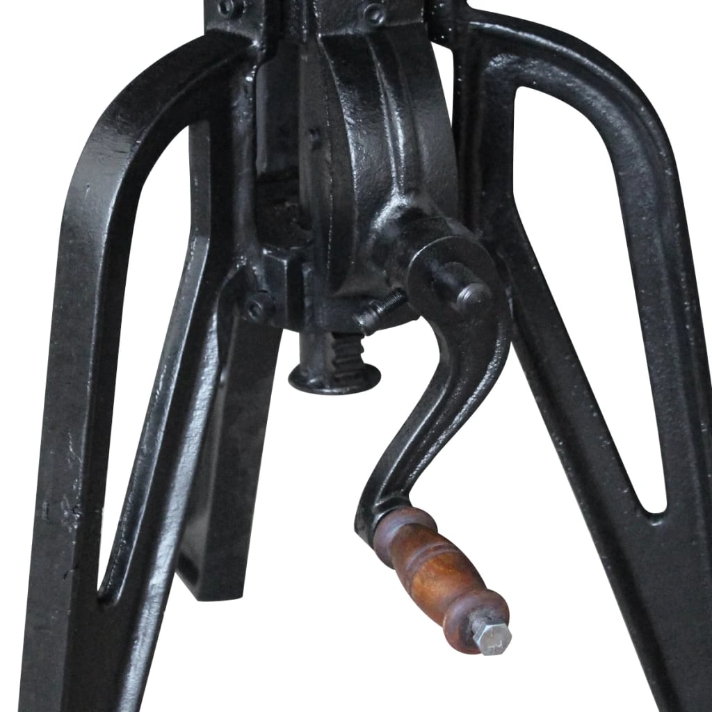 vidaXL Stolik boczny, drewno odzyskane i żelazo, 60x(42-63) cm
