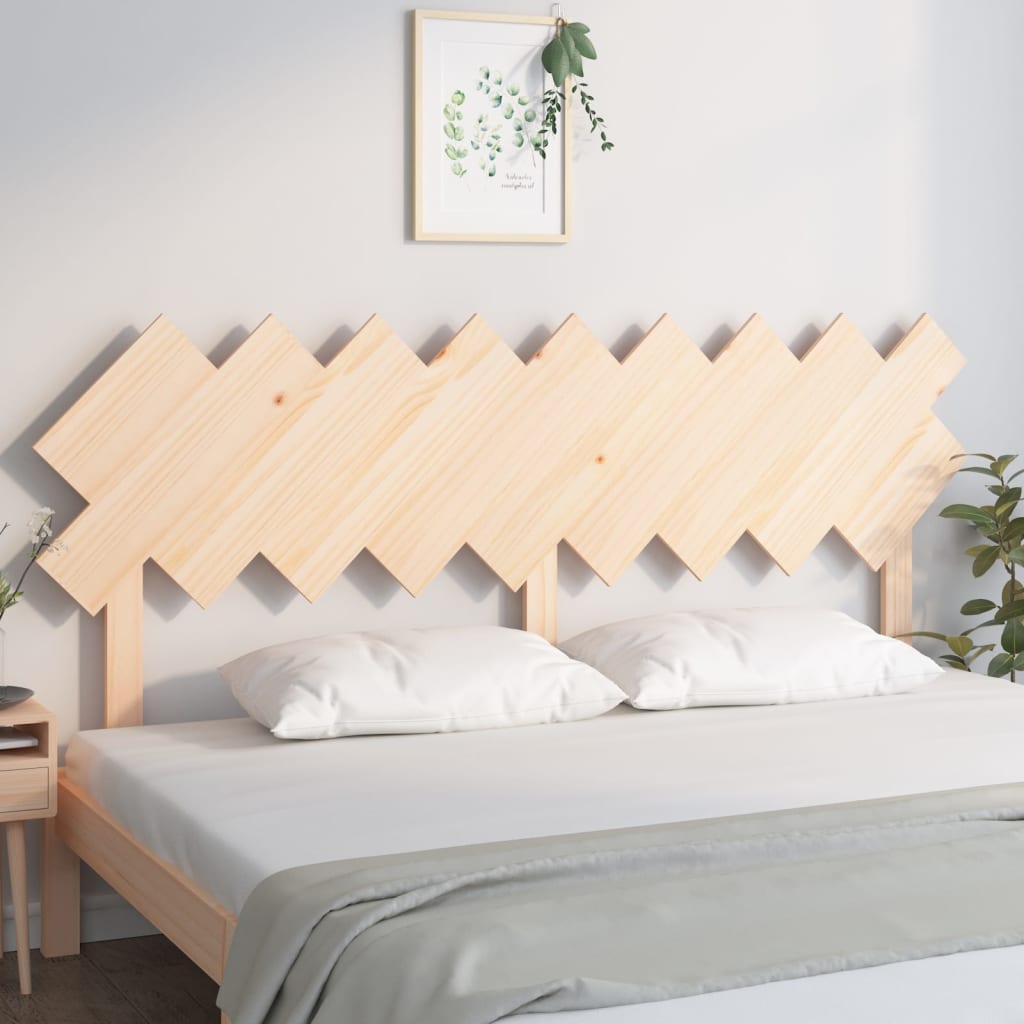vidaXL Wezgłowie łóżka, 178x3x80,5 cm, lite drewno sosnowe