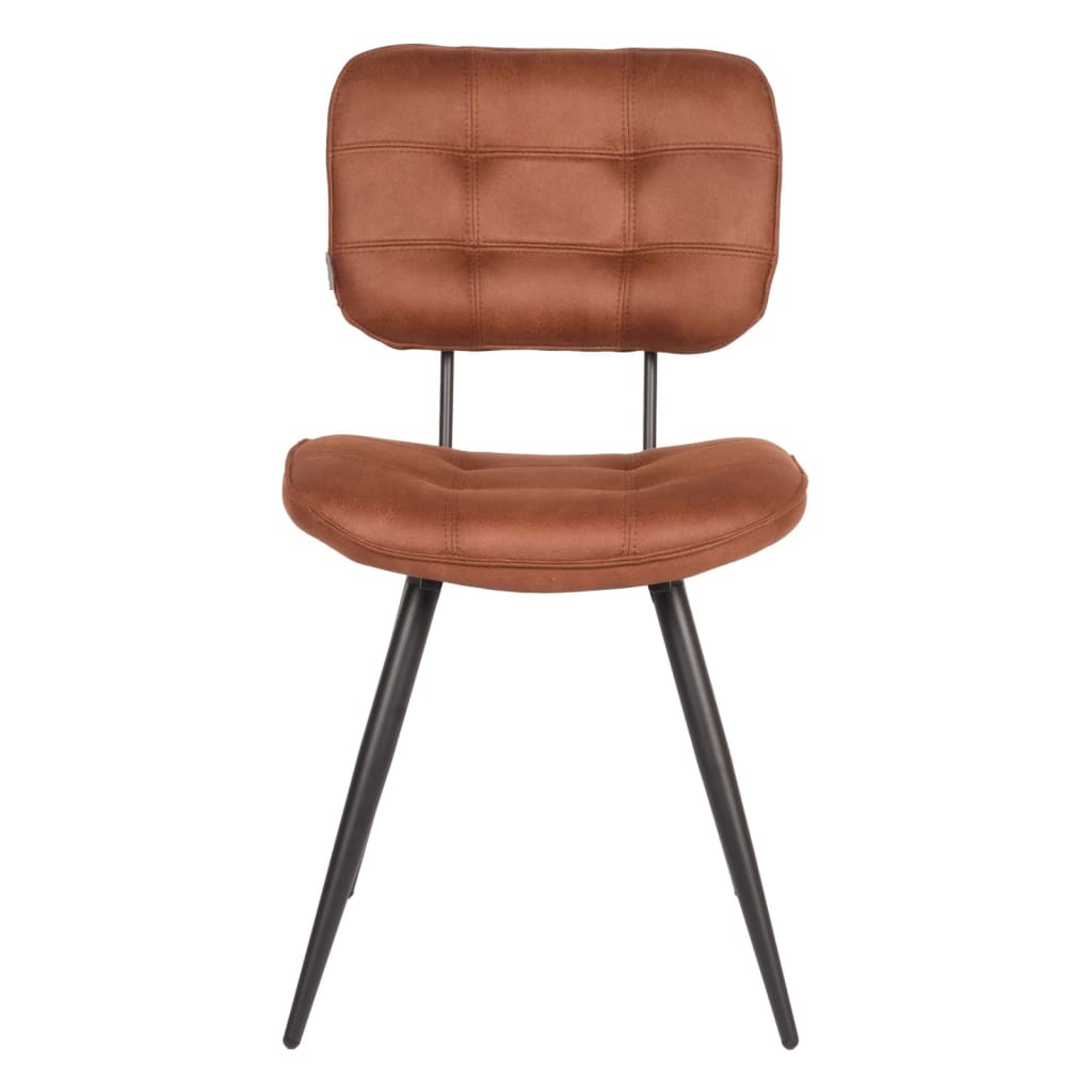 LABEL51 Krzesła stołowe Gus, 2 szt., 49x60x87 cm, kolor koniakowy