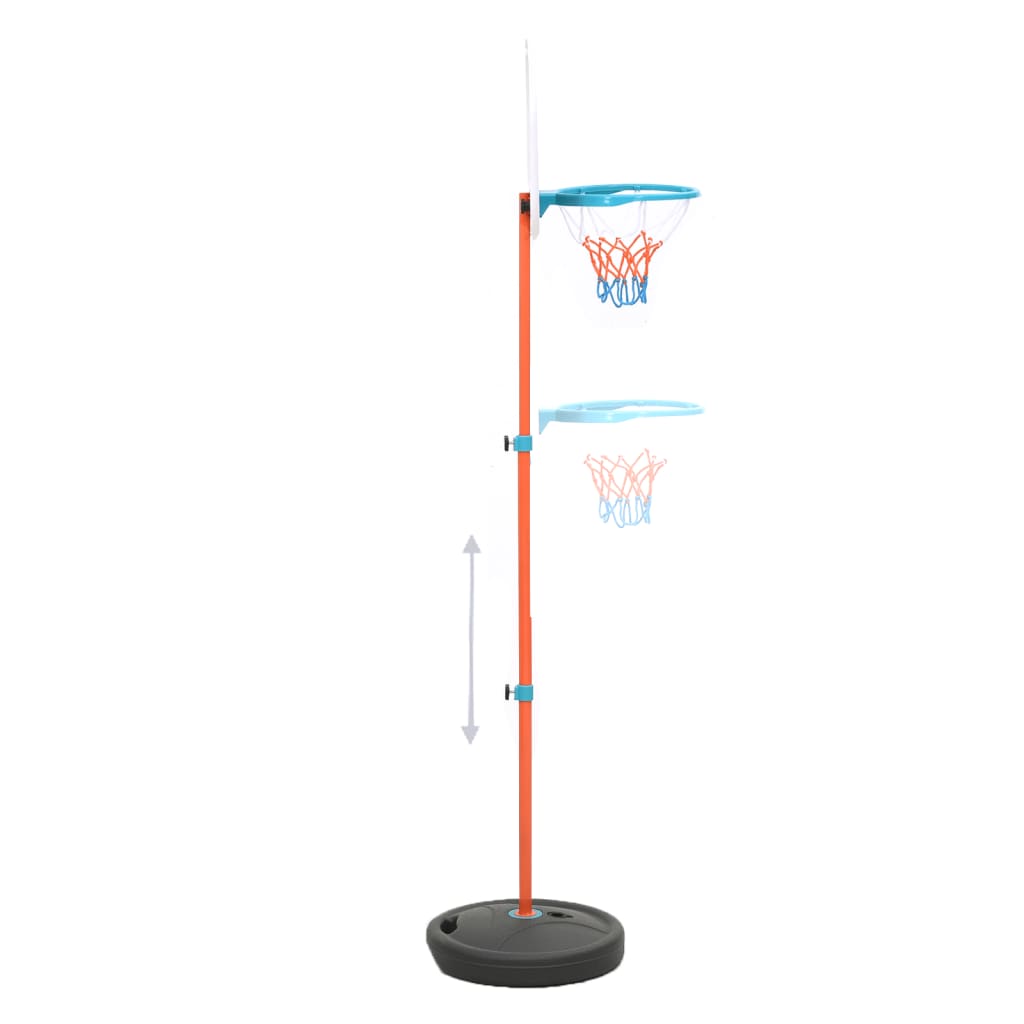vidaXL Przenośny zestaw do koszykówki, regulowany, 133-160 cm