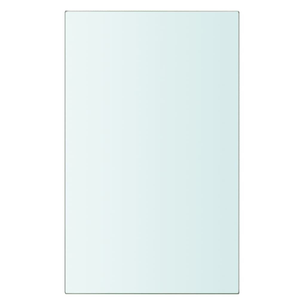 vidaXL Półka szklana, bezbarwny panel, 20x12 cm