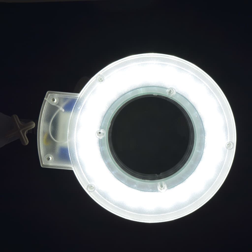 vidaXL Stojąca lampa ze szkłem powiększającym