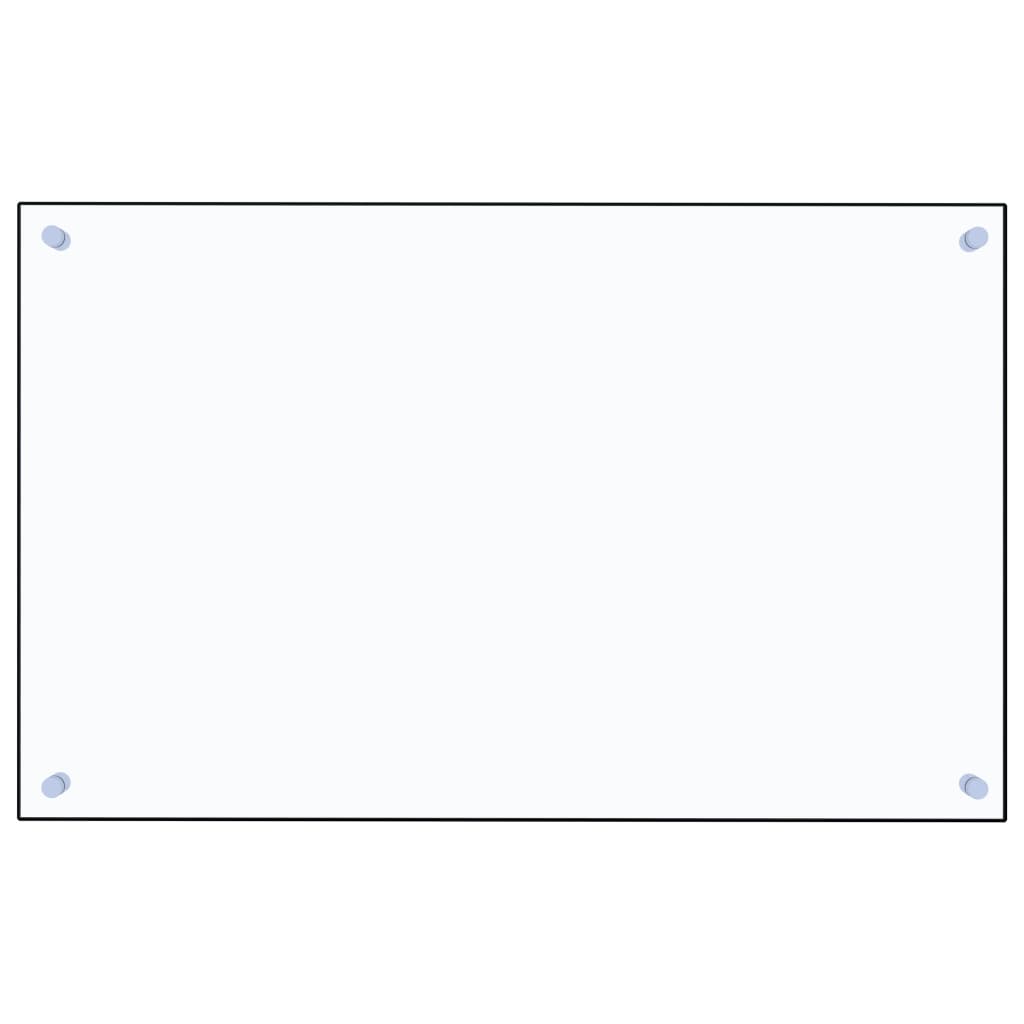 vidaXL Panel ochronny do kuchni, przezroczysty, 80x50 cm, szkło