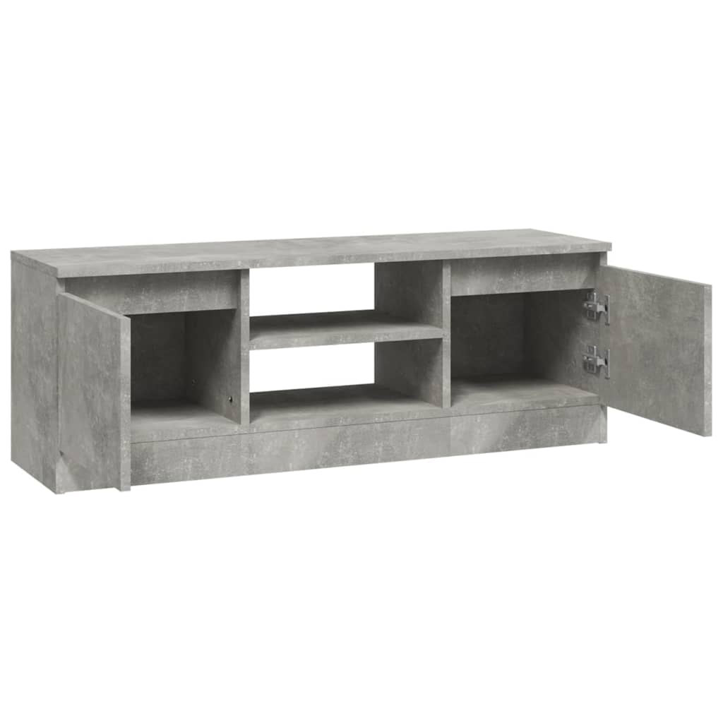 vidaXL Szafka pod TV, z drzwiczkami, szarość betonu, 102x30x36 cm